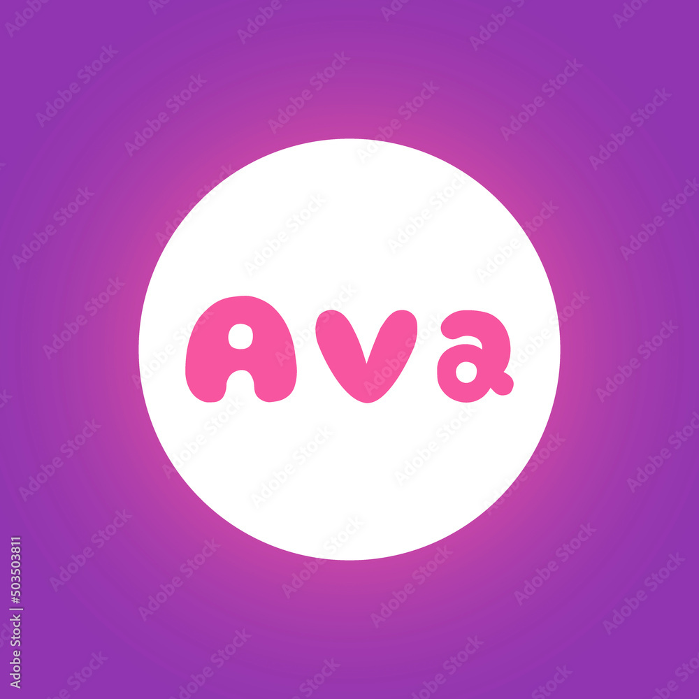 The female name is Ava. Background with the inscription - Ava. A postcard for Ava. Congratulations for Ava. The female name is Ava. Background with the inscription - Ava. A postcard for Ava. Congratulations for Ava.