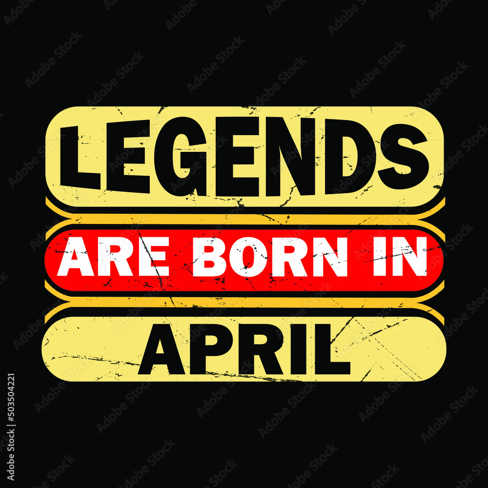 Fototapeta premium Legends are Born in May typography t-shirt Premium Vector