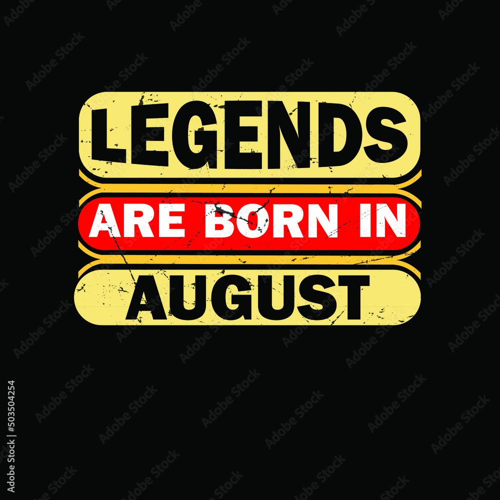 Fototapeta premium Legends are Born in May typography t-shirt Premium Vector