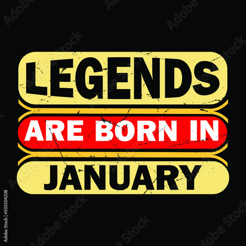  Legends are Born in May typography t-shirt Premium Vector