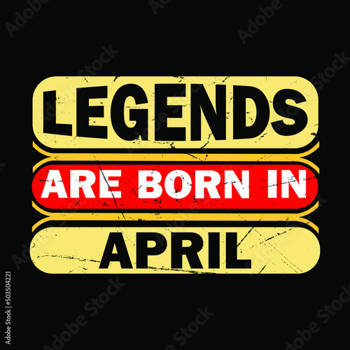  Legends are Born in May typography t-shirt Premium Vector