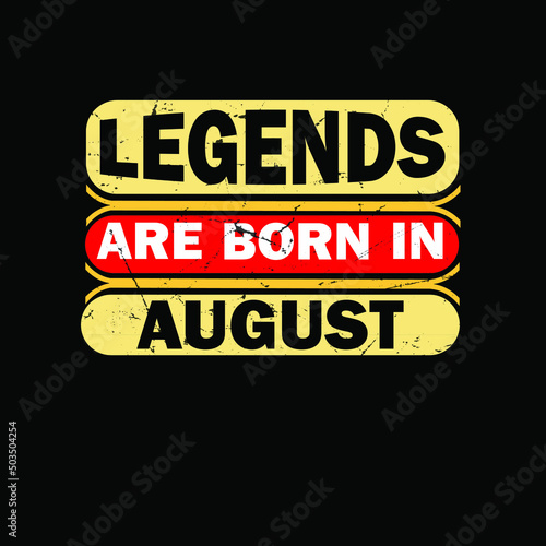  Legends are Born in May typography t-shirt Premium Vector