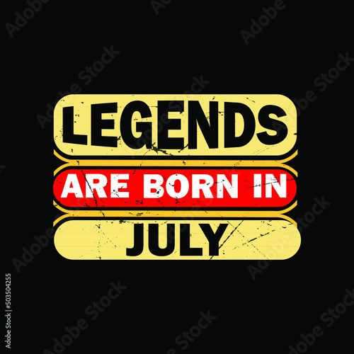 Legends are Born in May typography t-shirt Premium Vector