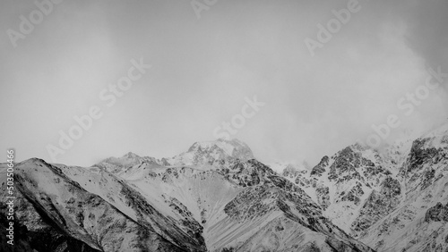 misty mountain landscape