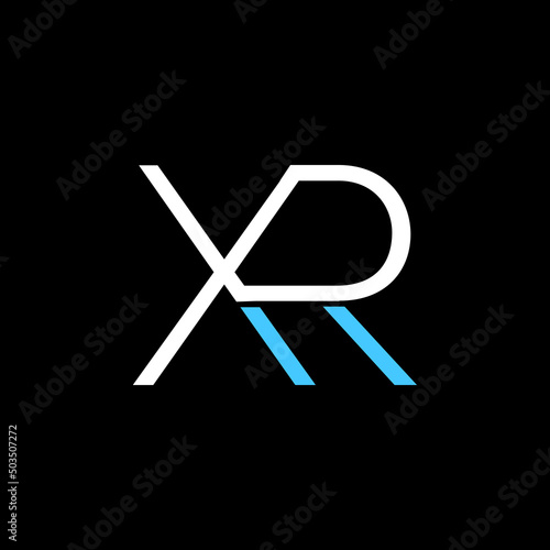 Initial XR or X R abstract outstanding professional business awesome artistic branding company different colors illustration logo Design vector Template. © Rabin