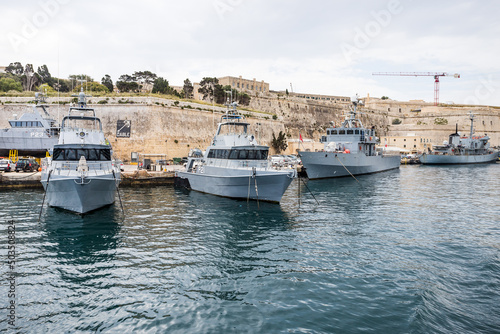 Quadro em tela Inshore patrol vessels of the Armed Forces of Malta