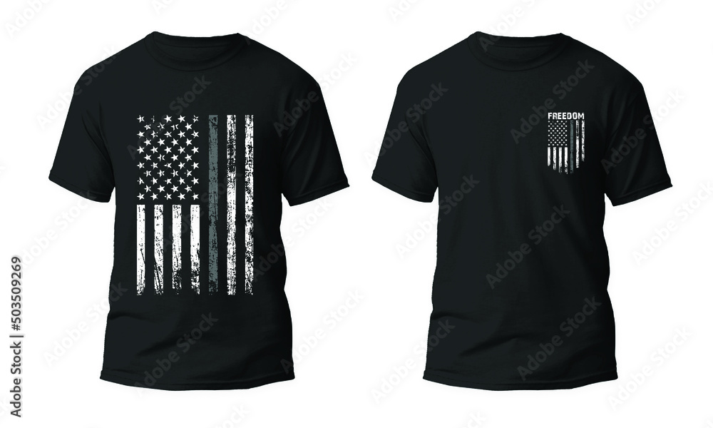 Naklejka premium Thin Gray Line Flag Design