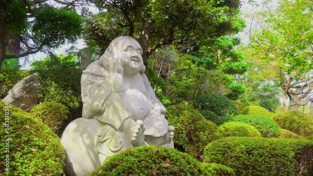 The Buddha of abundance is characterized by his contagious smile and his particular body, very different from the rest of the Buddhas The Buddha of abundance is characterized by his contagious smile and his particular body, very different from the rest of the Buddhas