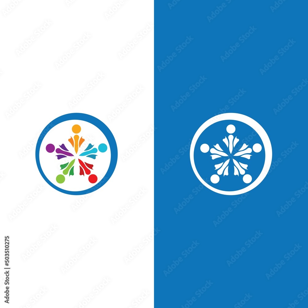 Community, network and social icon Community, network and social icon