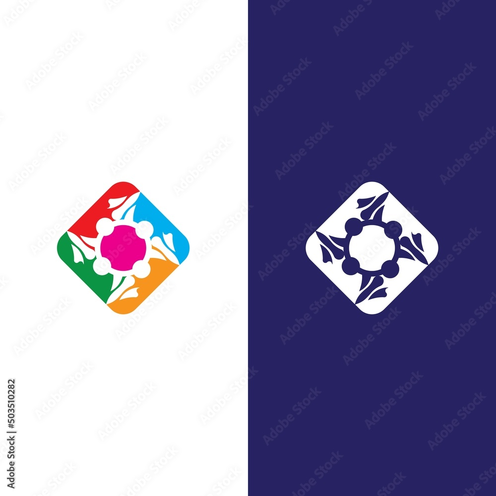 Community, network and social icon Community, network and social icon