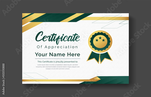 Modern certificate appreciation, certificate achievement template, award, achievement, certificate of recognition, excellence, certificate border, completion template certificate design template