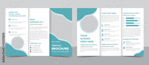 Professional business trifold brochure template design