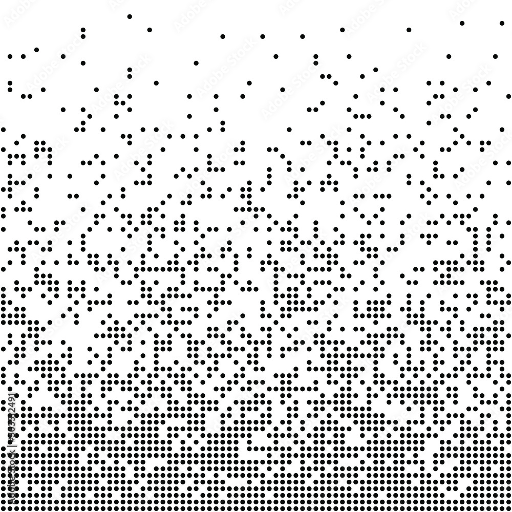 Geometric pattern of black circles on a white background. Geometric pattern of black circles on a white background.