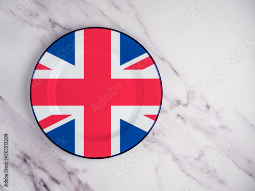 Union Jack Plate  to commemorate Queen Elizabeth II Platinum jubilee photo