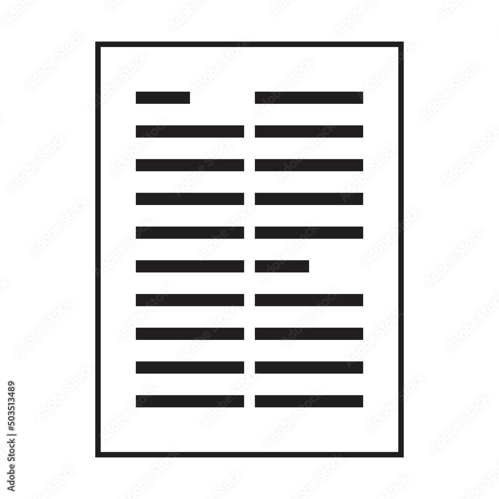 Guideline icon vector for business file data and documentation report in a glyph illustration Guideline icon vector for business file data and documentation report in a glyph illustration