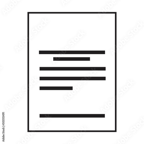 Form icon vector for business file data and documentation report in a glyph illustration