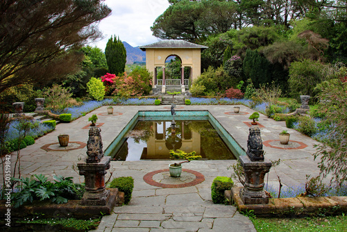 fountain in the garden photo