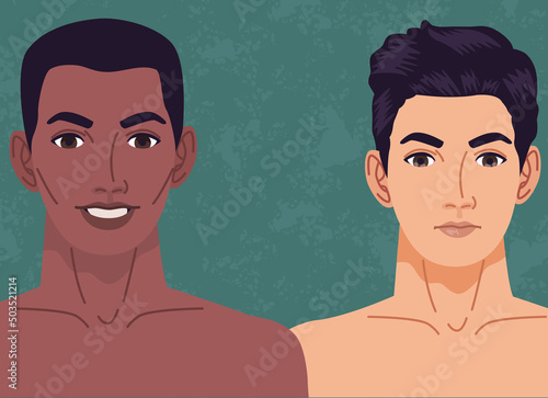 interracial naked men