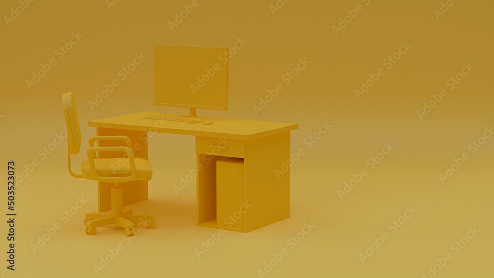 3d illustration, desktop, copy space, 3d rendering 3d illustration, desktop, copy space, 3d rendering