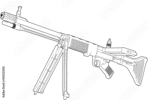 The FG 42 is a German automatic rifle used by German paratroopers during World War II