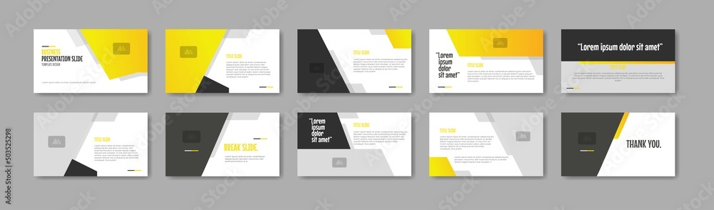 Business presentation template design. Minimalis, modern and keynote vector illustration Business presentation template design. Minimalis, modern and keynote vector illustration
