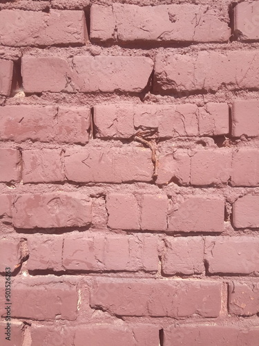 old red brickwork background and texture