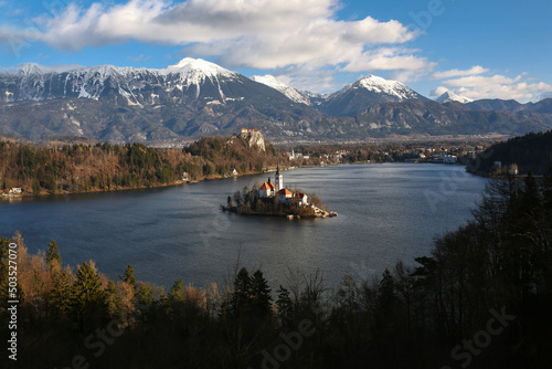 A beautiful Slovenian lake Bled 