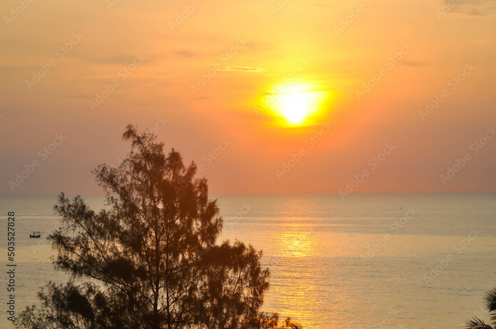 beach, sea and sun or sea background or sunset