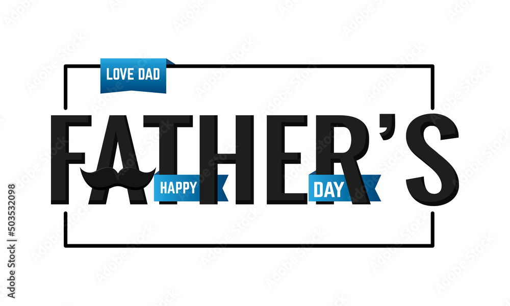 Isolated father letter vector illustration Isolated father letter vector illustration