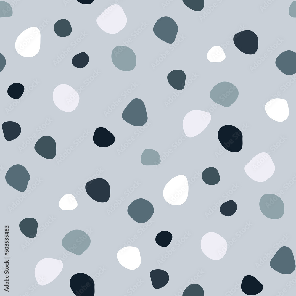 Vector seamless pattern with abstract spots