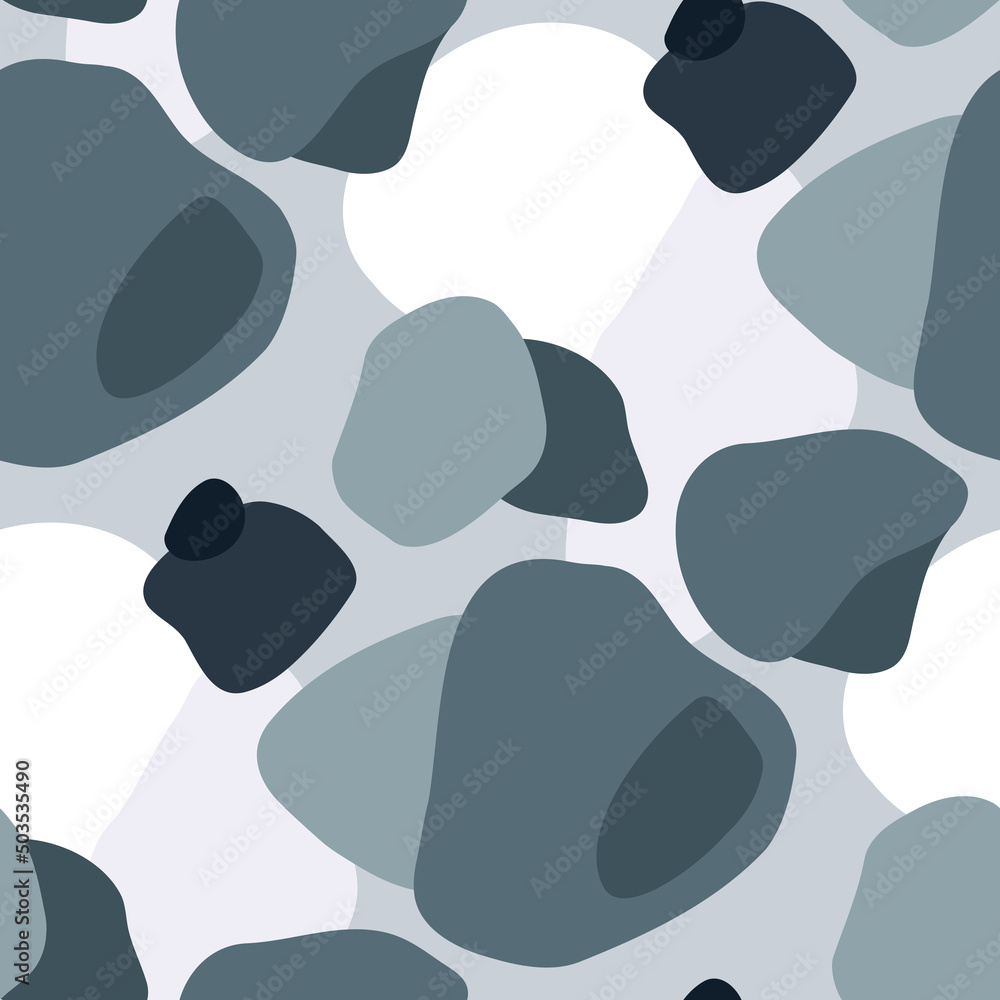 Vector seamless pattern with abstract spots