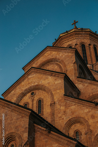 church on the sunset in Tbilisi