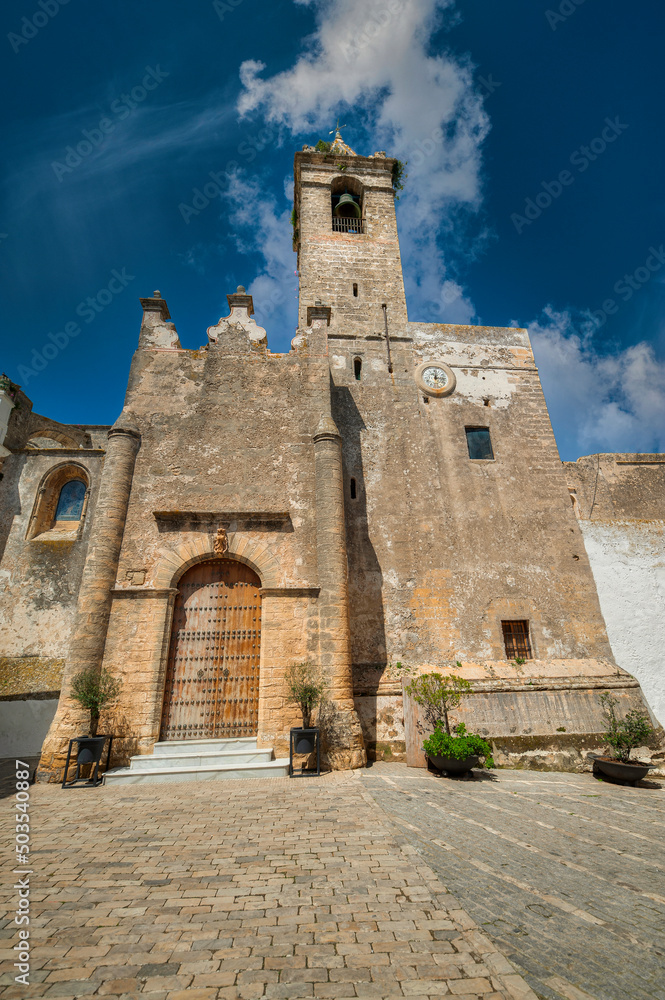 Divino Salvador Parish in Vejer de la Frontera, Province of Cadiz, Spain