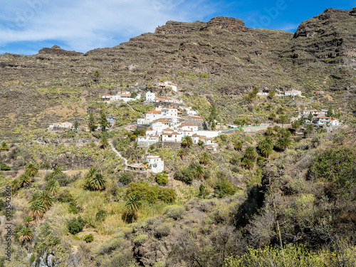 El Carrizal de Tejeda village in Grand Canary Island, Spain photo