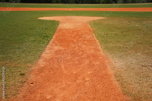 Pitchers Mound on a baseball field