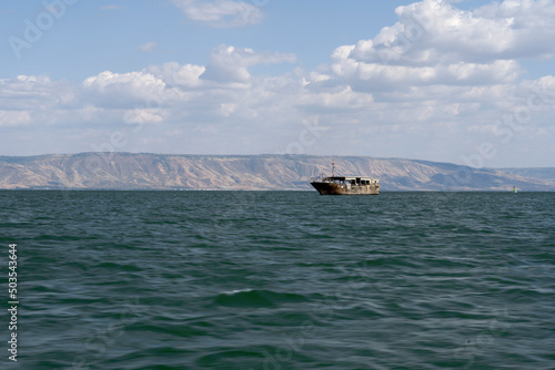 Obraz na płótnie Sailing in the Sea of Galilee