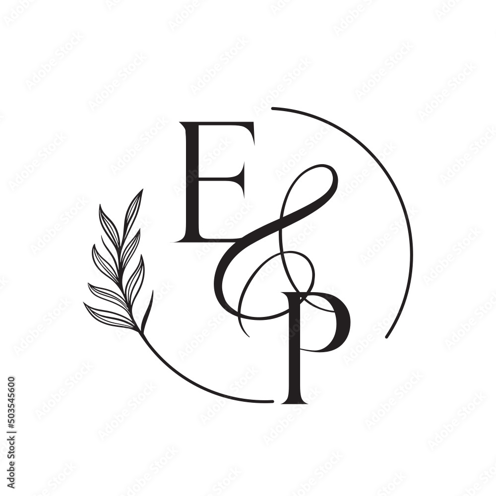 pe, ep, Elegant Wedding Monogram, Wedding Logo Design, Save The Date Logo pe, ep, Elegant Wedding Monogram, Wedding Logo Design, Save The Date Logo