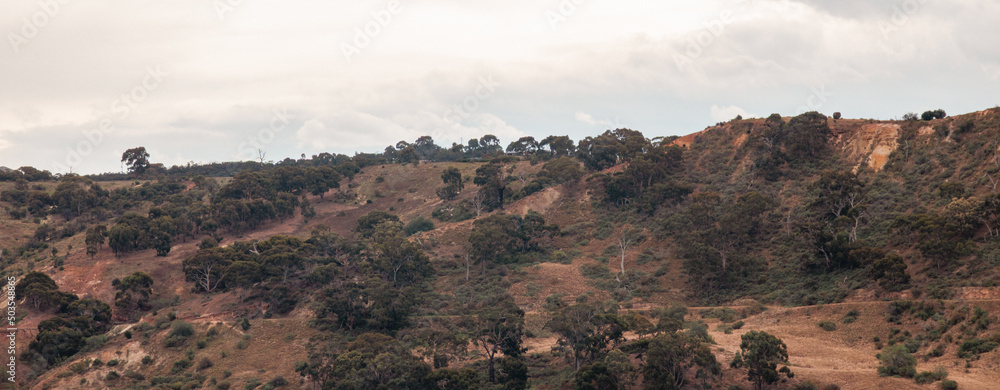 Fototapeta premium sunset over the mountains