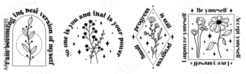 Celestial inspirational quotes designs