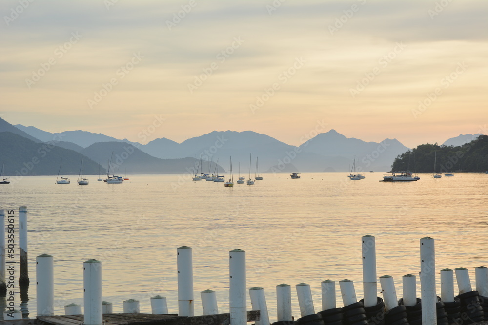 custom made wallpaper toronto digitalSunrise in Ubatuba, Brazil, Pereque Açu Beach