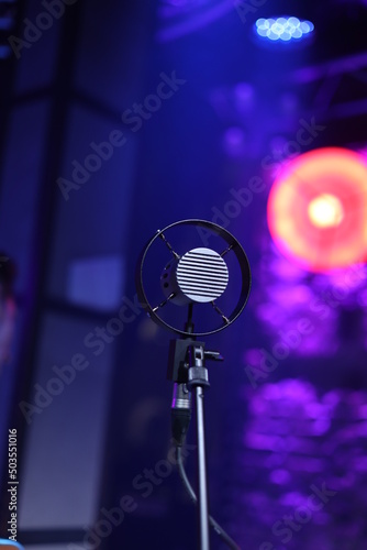 microphone on stage