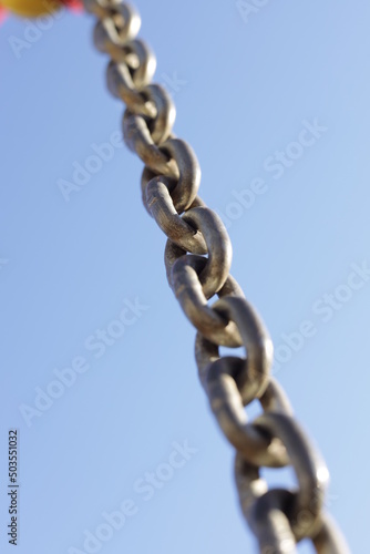 close up of chain