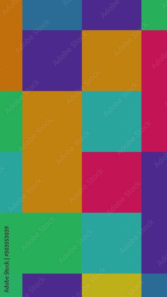 Minimalistic abstract background made of colrful rectangles
