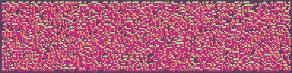 Implementation of Edward Zajec’s “Il Cubo” from 1971. Essentially a Truchet tile set of 8 tiles and rules for placement art illustration Implementation of Edward Zajec’s “Il Cubo” from 1971. Essentially a Truchet tile set of 8 tiles and rules for placement art illustration