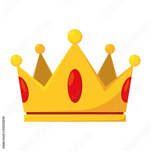 Isolated crown marios videogame vector illustration