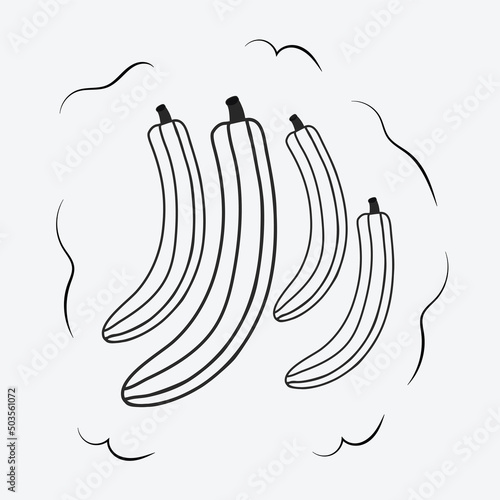 Fruit lemon orange icons doodle