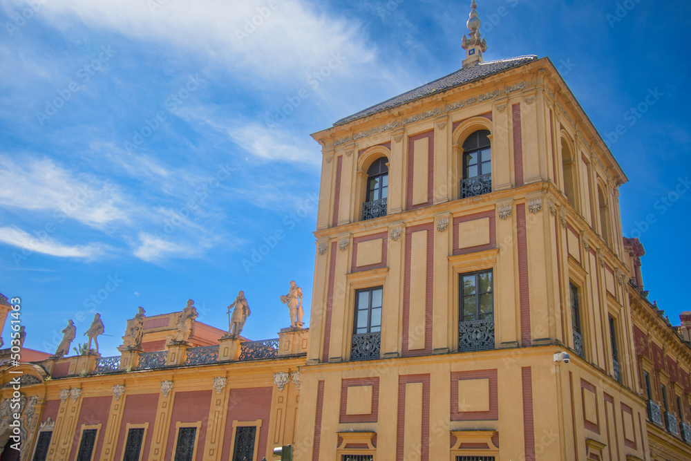 Fototapeta premium Architecture of the Town of Seville in Andalusia, Spain
