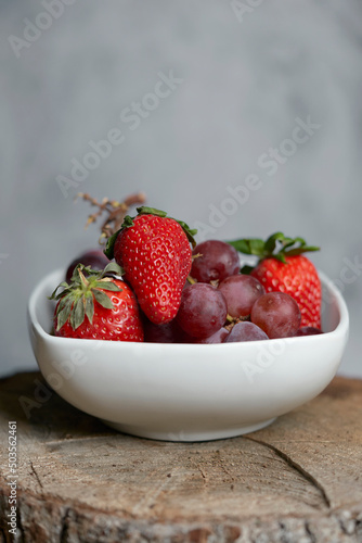 strawberries in a bowl