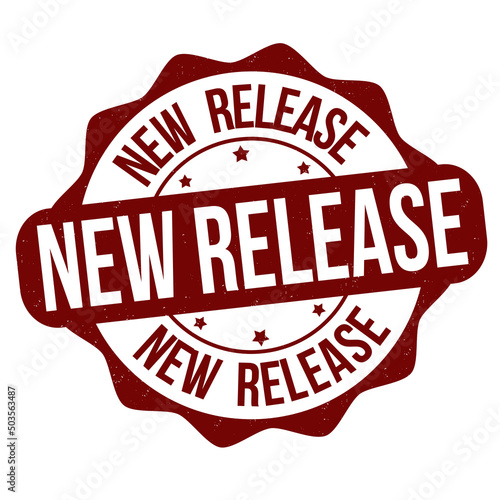 New release grunge rubber stamp
