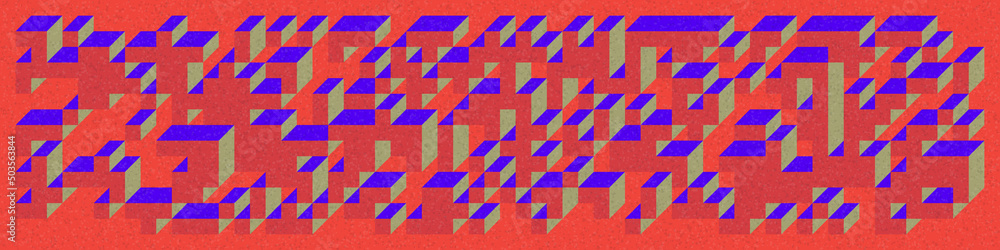 Implementation of Edward Zajec’s “Il Cubo” from 1971. Essentially a Truchet tile set of 8 tiles and rules for placement art illustration Implementation of Edward Zajec’s “Il Cubo” from 1971. Essentially a Truchet tile set of 8 tiles and rules for placement art illustration